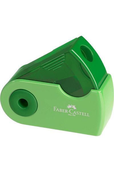 OEM Pencil Sharpener with Container Faber-Castell Sleeve-Mini Trend 2019, Green