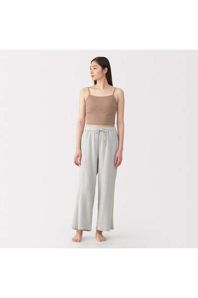 Muji Cotton Stretch Ribbed Cropped Bra Camisole