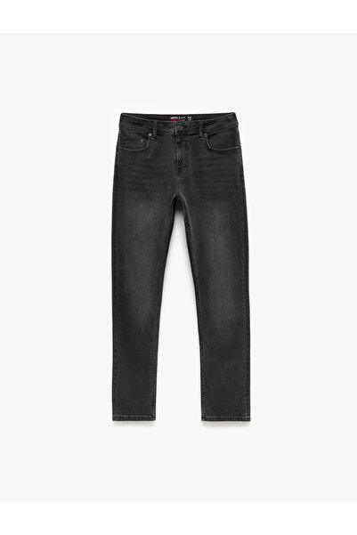 Koton Normal Waist Cotton Slim Fit Jean Trousers - Brad Jean