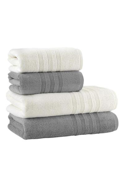 Karna Home Lavinda & Matilda Towel Sets Stylish and Soft Textured 70X140