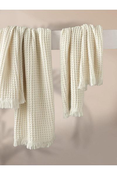 Karna Home Σετ πετσετών βαμβακερών Karna Torshon Gofre 70x140