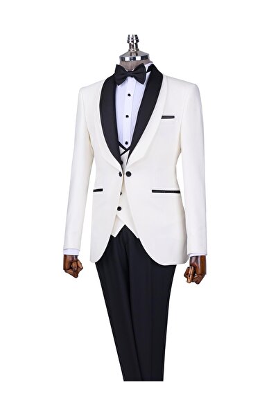 TerziAdemAltun İtalyan stil slim fit şal yaka ceket yelek pantolon damatlık s...