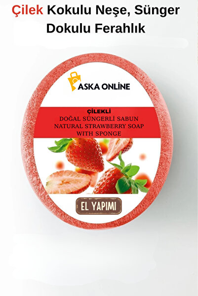ASKA Strawberry Natural Sponge Soap