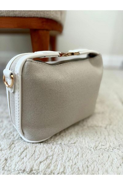Z&M COLLECTION BAG SHOPPİNG Women's Baguette Bag with Lock Detail and Zipper Closure, Suitable for Hand and Shoulder Use