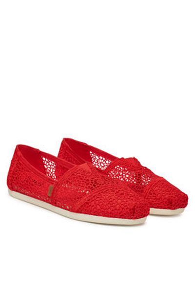 Toms Women's Half Shoes red TOMS-10021935 RED