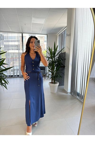 caddstore Fw 7246 Set de fuste cu vestă de in