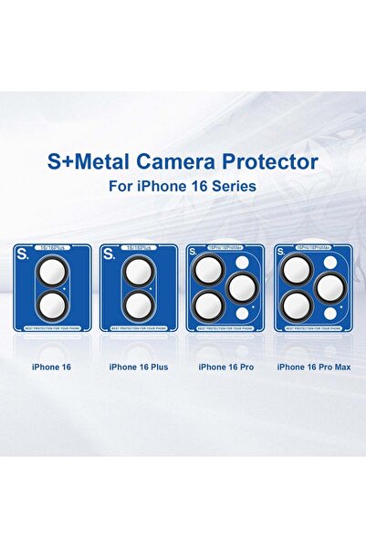 Lito Φιλμ κάμερας για iPhone 16 / 16 Plus, Προστατευτικό γυαλιού κάμερας S+, Διαφανές