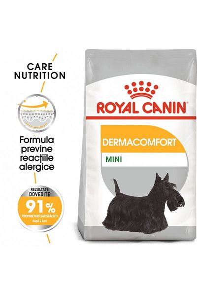 Royal Canin Mini Dermacomfort Hrană uscată pentru câini de talie mică, prevenirea iritațiilor pielii 8 kg