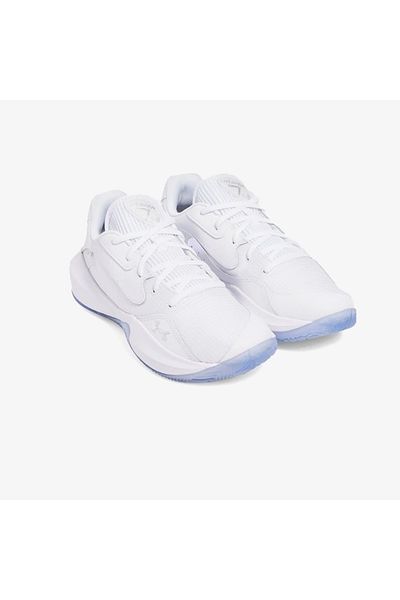 Under Armour Lockdown 7 Χαμηλά ανδρικά λευκά παπούτσια μπάσκετ