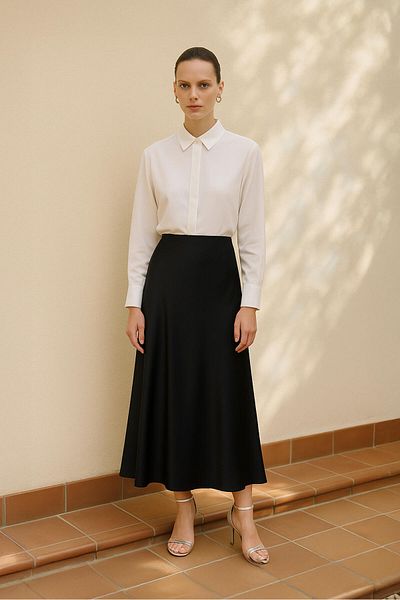 Touché Privé BASIC SATIN SKIRT