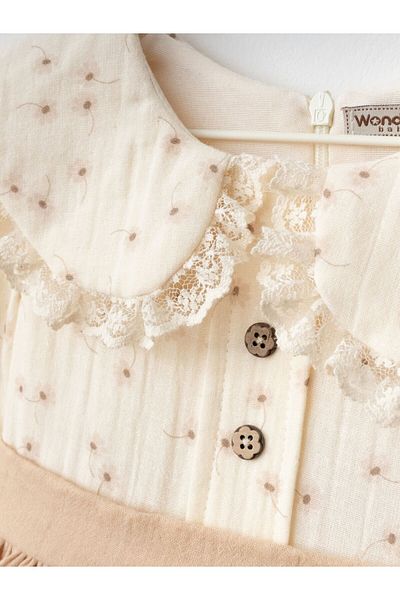 Cherrys Bebek Baby Collar Muslin Dress