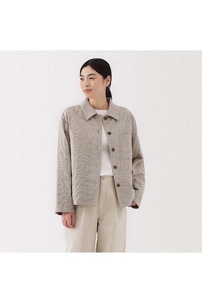 Muji Kapok Blend Double Gauze Quilted Jacket