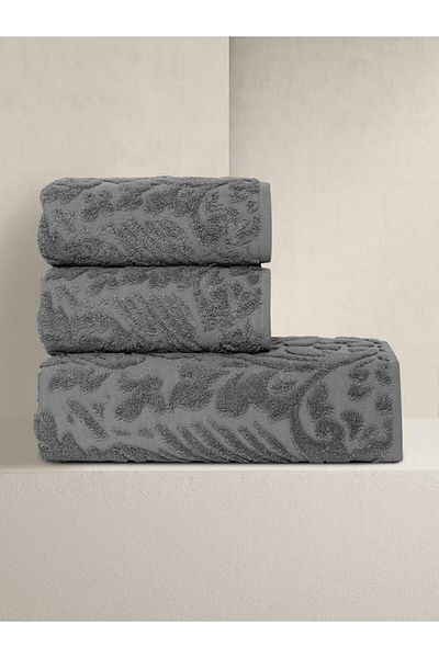 Karna Home Matilda Jacquard Cotton Towel Set Colorful Options 70X140