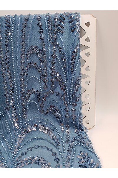 ünsal tekstil Taşlı Abiyelik Kumaş(1 Metre × 1.5 En)