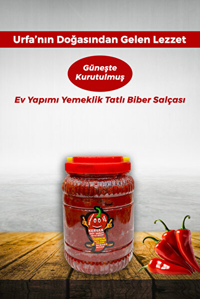KERVAN İSOT SARAYI Yemeklik Ev Yapımı Tatlı Biber Salçası 2 KG
