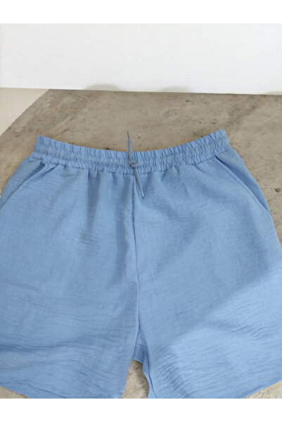 Barato Linen Elastic Waist Lace up Plus Size Bermuda Shorts