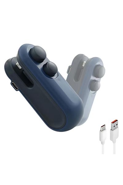 KEVDEI Mini Sigilator Pungi KEVDEI, Portabil, USB-C, Reîncărcabil, Cu Magnet, Tăiere + Lipire, Albastru