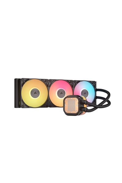 Corsair CPU Cooler Corsair iCUE LINK Titan 360 RX LCD RGB, 300 - 2100rpm, 120mm (Black)