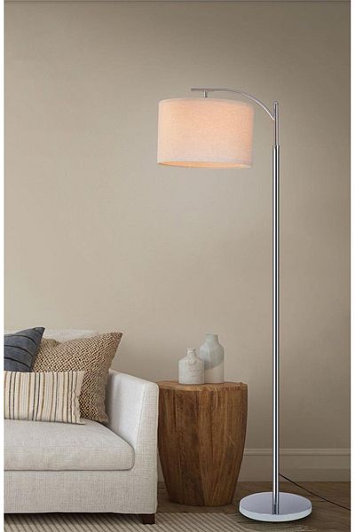 DEC14 Floor lamp with an elegant and modern design, silver color