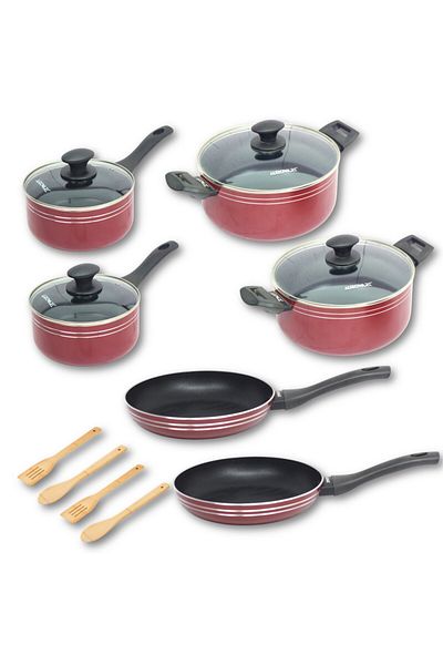Auroware 14 Pcs Non stick Cookware Set
