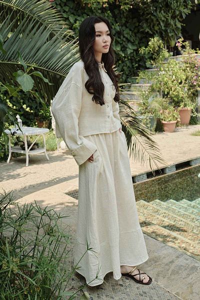 Hooopstore Muslin Vanilla Skirt Set
