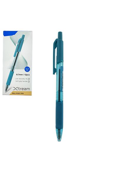 OEM Set of 12 mechanical pens with 0.7mm tip, Soft Grip, blue ink, ergonomic design, X-