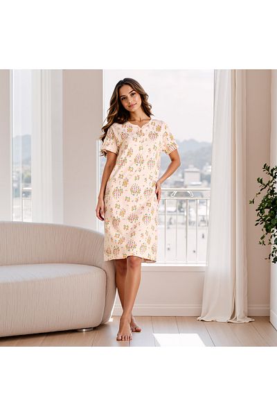 FAV Floral Printed Night Dress