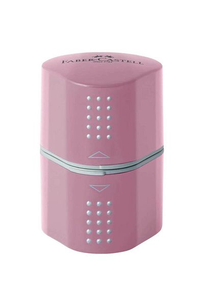 OEM Triple Pencil Sharpener with Container Faber-Castell Grip 2001, Rose