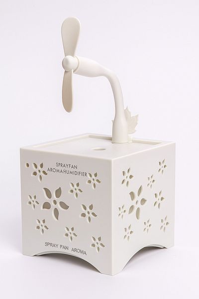 Biki 450ml Hollow Spray Fan Aroma Humidifier Aromatherapy Diffuser Purifier