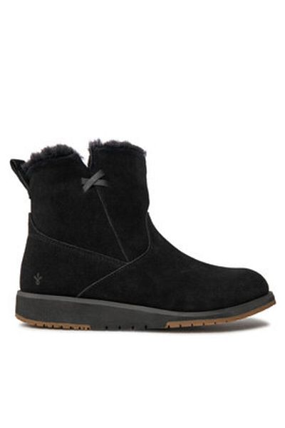 EMU Australia Womens Snow Boots Black Beach Mini