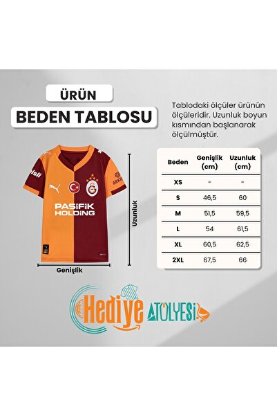 Galatasaray Lisanslı 2025-2026 Sezon Parçalı İç Saha Forma Hediye Aslan Ahşap Kutulu