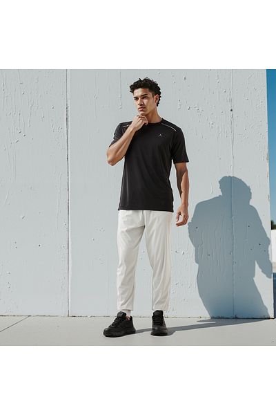 Adot Regular Fit Joggers with Drawstring Closure and Pockets