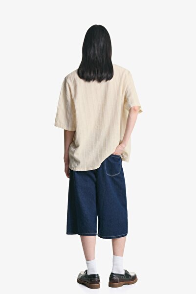 Bershka Kısa kollu rustik gömlek