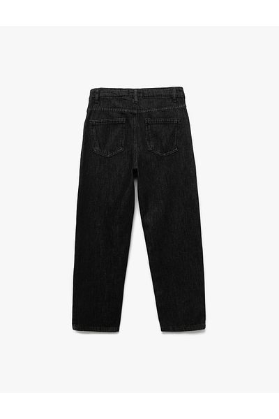 Koton Cotton Relaxed Fit Denim Trousers