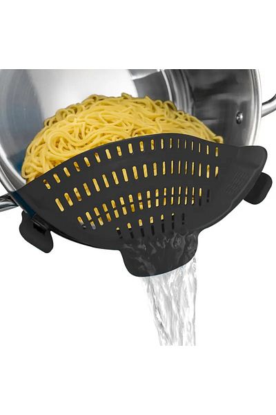 Hediyepro Mutlu Etmek Kolay Silicone Clip Pasta - Vegetable - Multi-Purpose Pot Strainer