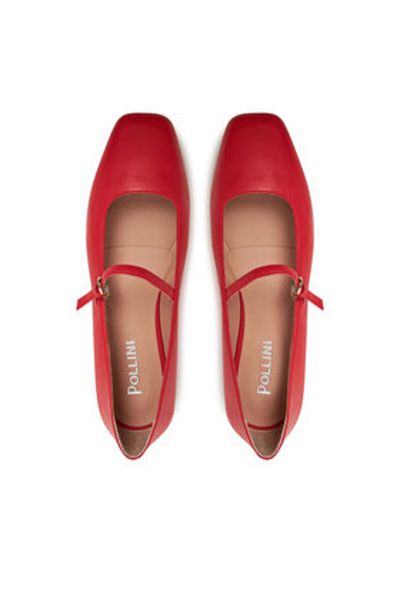 Pollini Women's Ballerinas red POLLINI-SA11051C0MTE0501 SCARPAD.CUOIO10 NAPPA FLAME