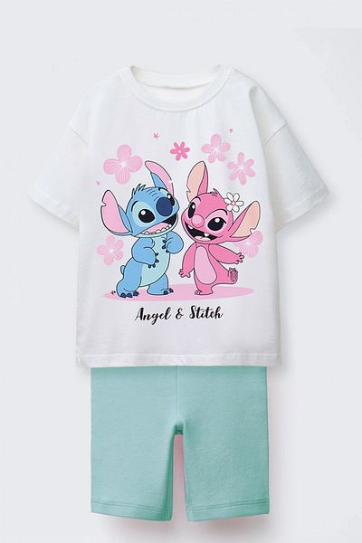 DMB BOYS & GIRLS Angel and Stitch Printed Leggings Girl's Set
