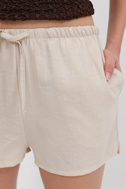 Addax Beli Lastikli Şort Ş10474