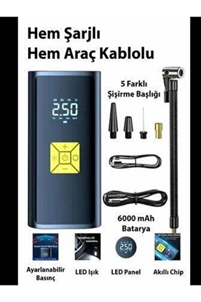 Mutlusan Taşınabilir Akıllı Şişirme Pompası