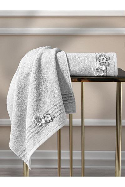 Karna Home Σετ πετσετών 2 τεμαχίων Melodi 50x80