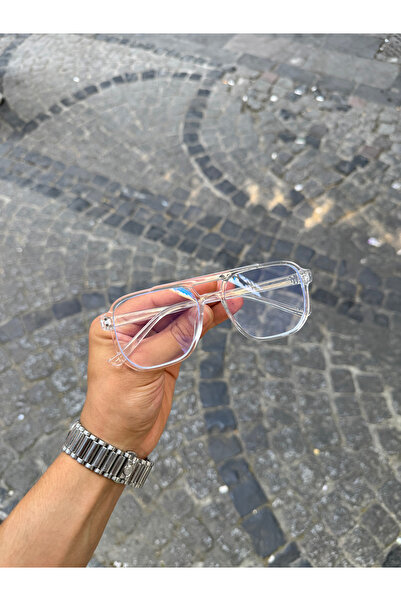 PROTCO Unisex Pilot Vintage Model Mavi Işık Koruyucu Gözlük UV400