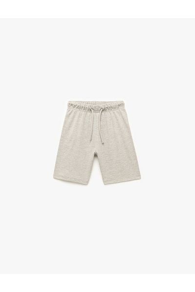 Koton Cotton Lace-Up Waist Basic Shorts