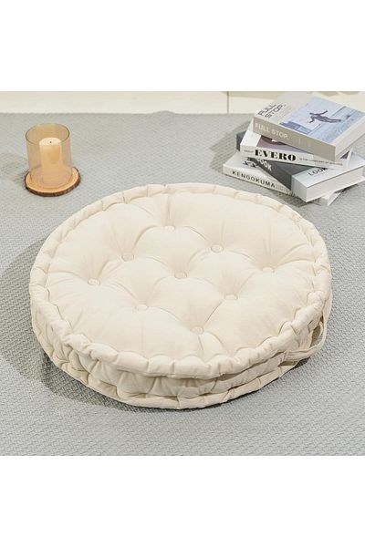 Saharaz Meditation Floor Pillow,with Handle,for Yoga Balcony Living Room Tatami Outdoor,23.6inch,