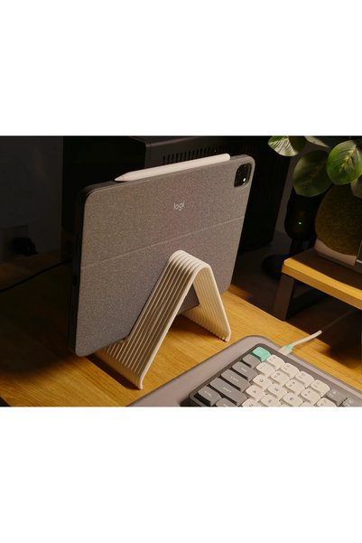 Goplast Premium Suport decorativ pentru tabletă, Suport modern pentru tabletă, Suport pentru tabletă în 3 moduri diferite de utilizare, Suport de birou