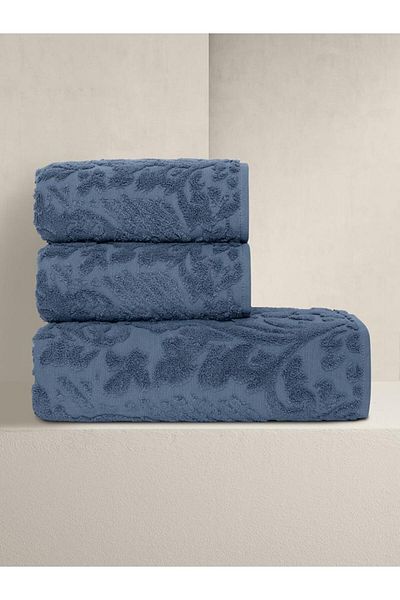Karna Home Matilda Jacquard Cotton Towel Set Colorful Options 70X140