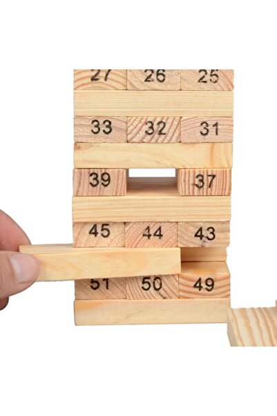 Primo Plus 54-Piece Non-Toxic Wooden Building Blocks