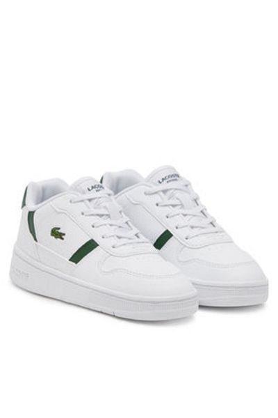 Lacoste Teniși albi pentru băieți LACOSTE-748SUC0008 1R5 WHT/DK GRN