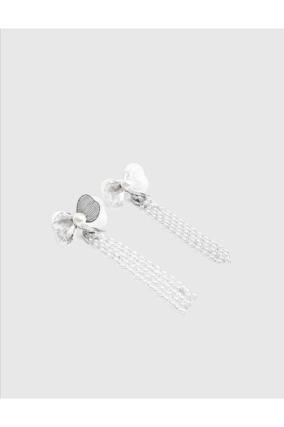 İLVİ Cumana Silver Color Women's Earrings