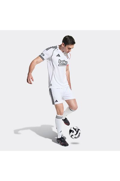 adidas Beşiktaş Jk 25/26 Ανδρικό λευκό σορτς ποδοσφαίρου στο σπίτι