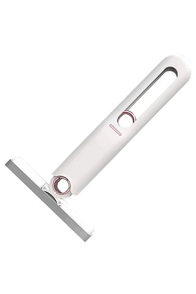 Aptel Stergator de geamuri, functie stoarcere, plastic, alb/gri, 29 cm